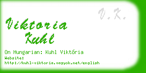 viktoria kuhl business card